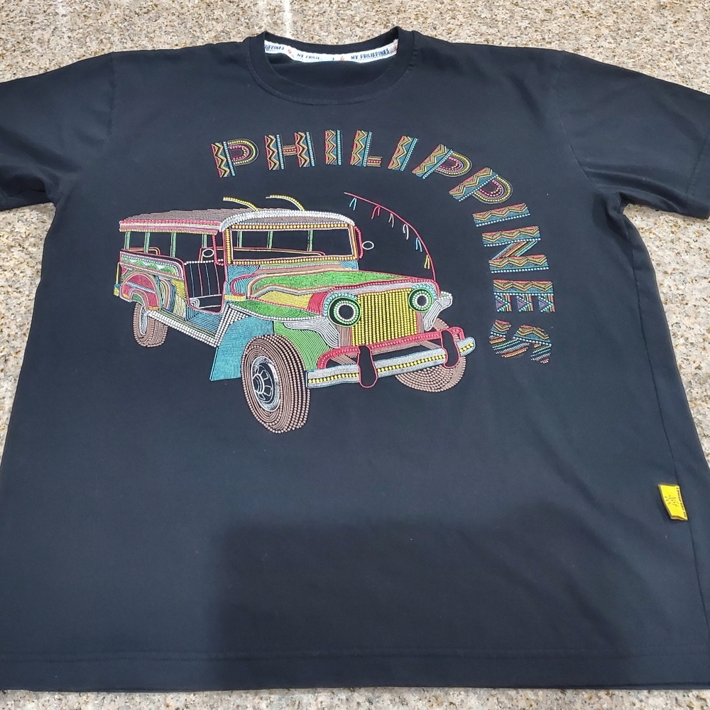 Vintage My Philippines Brand Jeep Shirt Size M